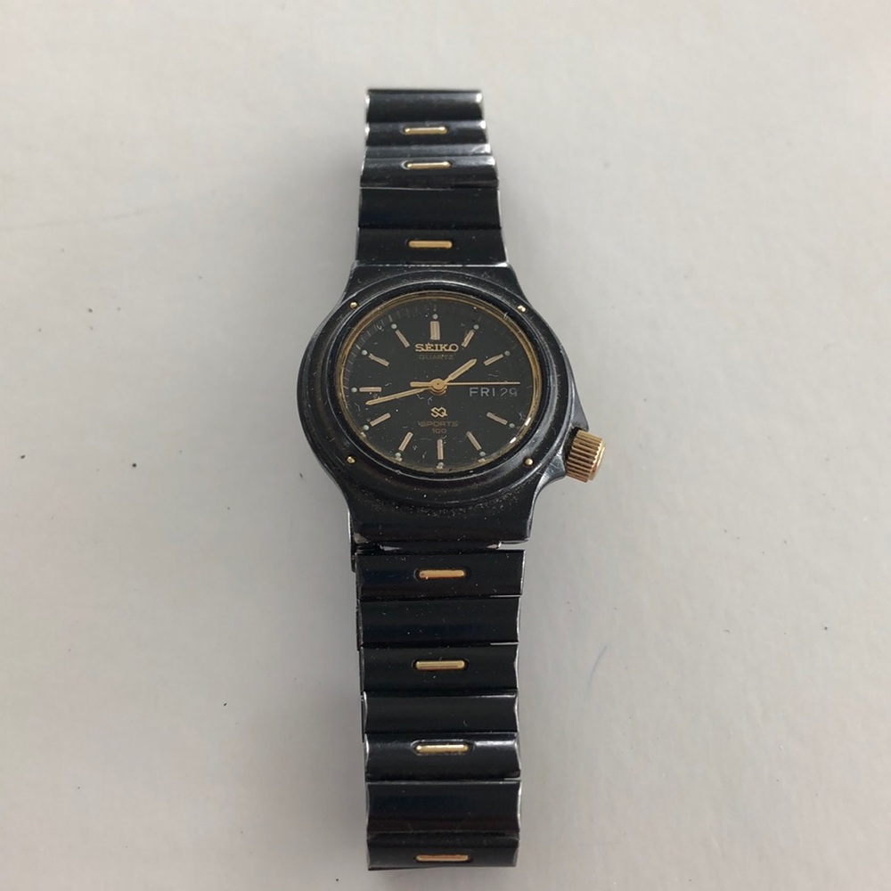 Seiko Women’s Black&Gold Watch